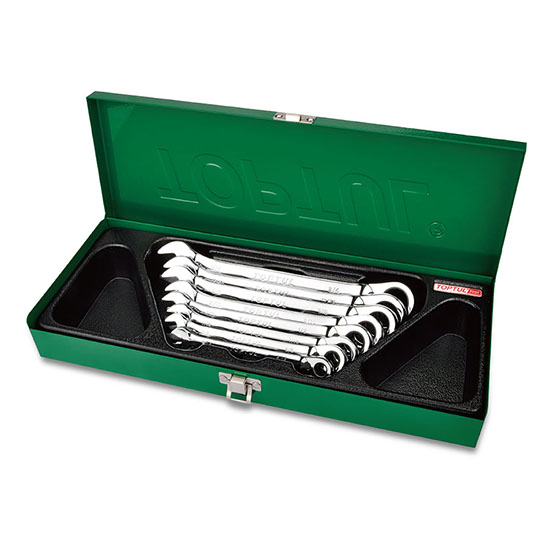 Bộ cờ lê vòng miệng 8 chi tiết Toptul GBAD0803 Bộ cờ lê vòng miệng 8 chi tiết Toptul GBAD0803